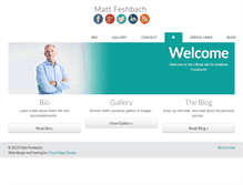 Tablet Screenshot of mattfeshbach.com